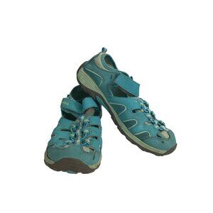 Merrell Big girls Size 5M Blue Hydro H2O Hiker Mesh Leather Sandals shoes